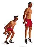 dumbell jump squat
